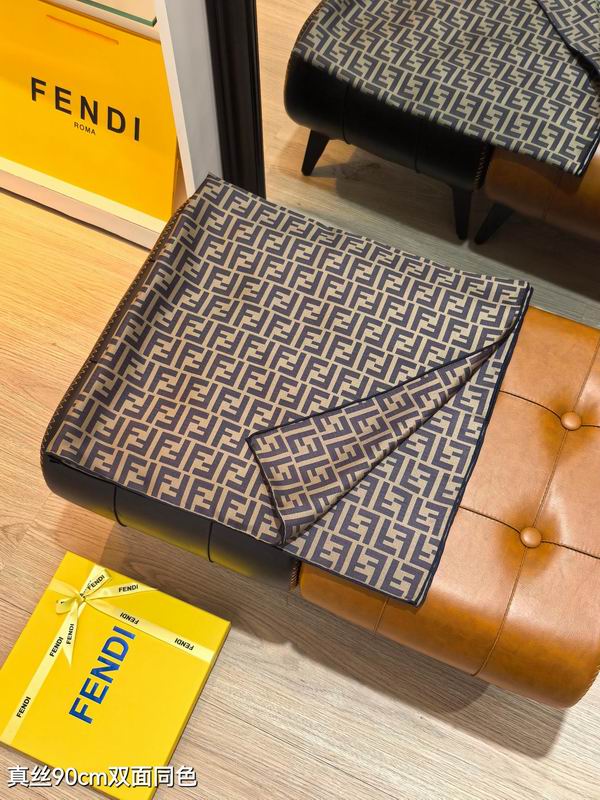 Fendi silk scarf 90X90cm E45 (39)