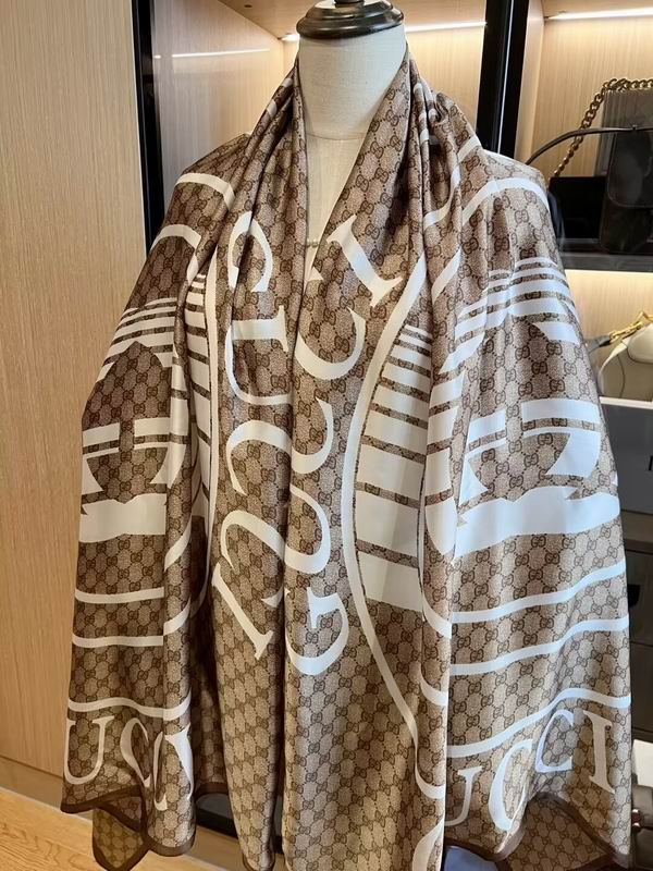 Gucci silk scarf 180X90cm E07 (10)
