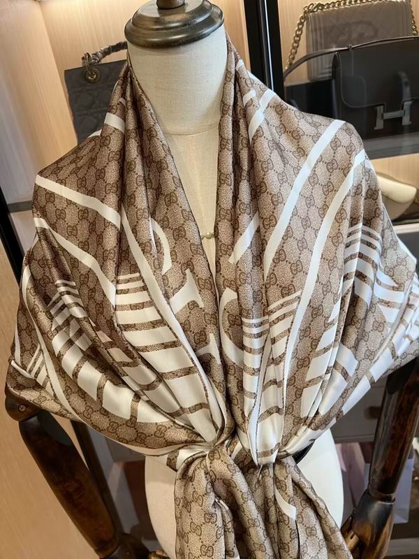 Gucci silk scarf 180X90cm E07 (11)