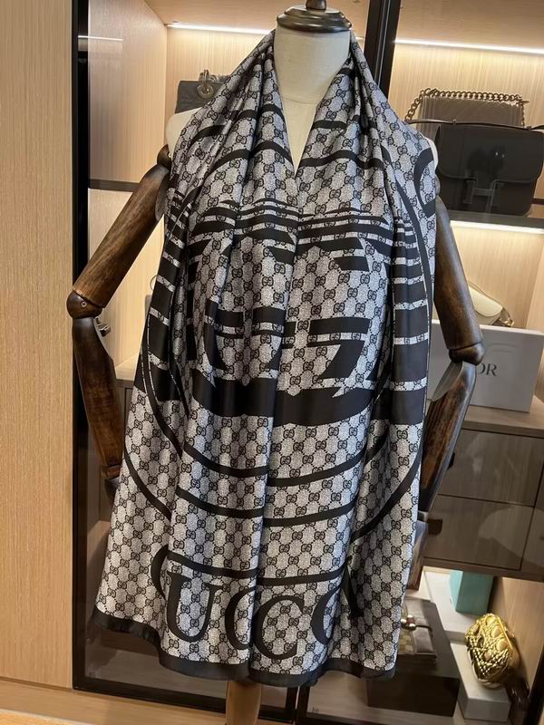 Gucci silk scarf 180X90cm E07 (2)