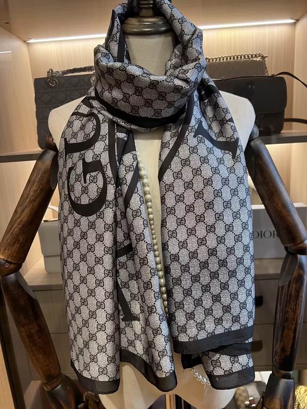 Gucci silk scarf 180X90cm E07 (3)