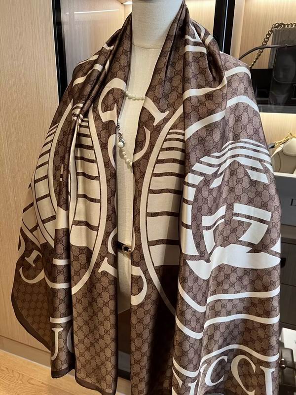 Gucci silk scarf 180X90cm E07 (7)