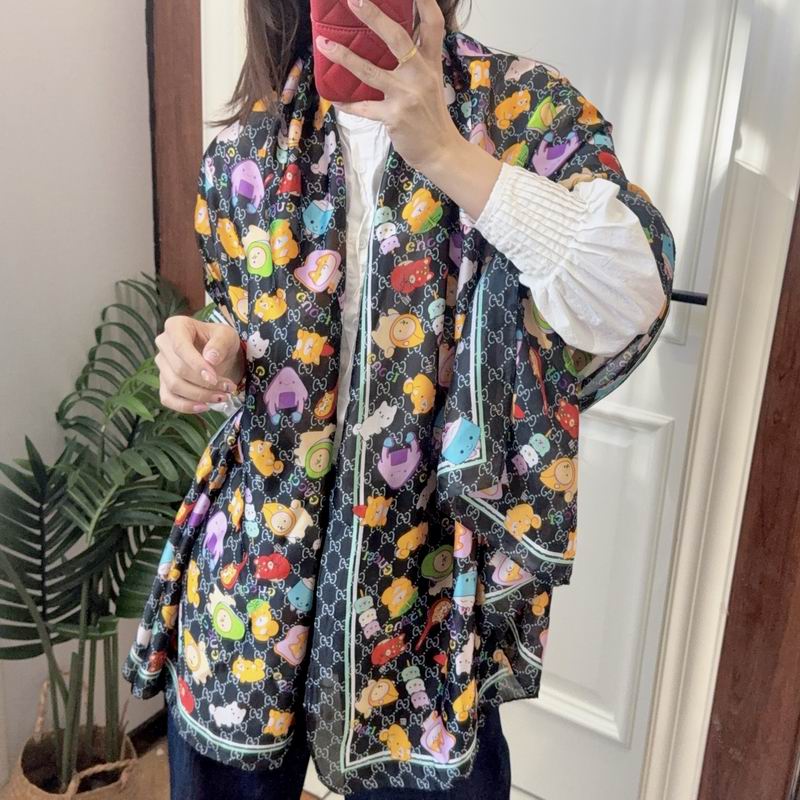 Gucci silk scarf 90-180cm E08 (11)