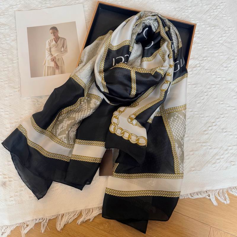 Gucci silk scarf 90-180cm E26 (14)