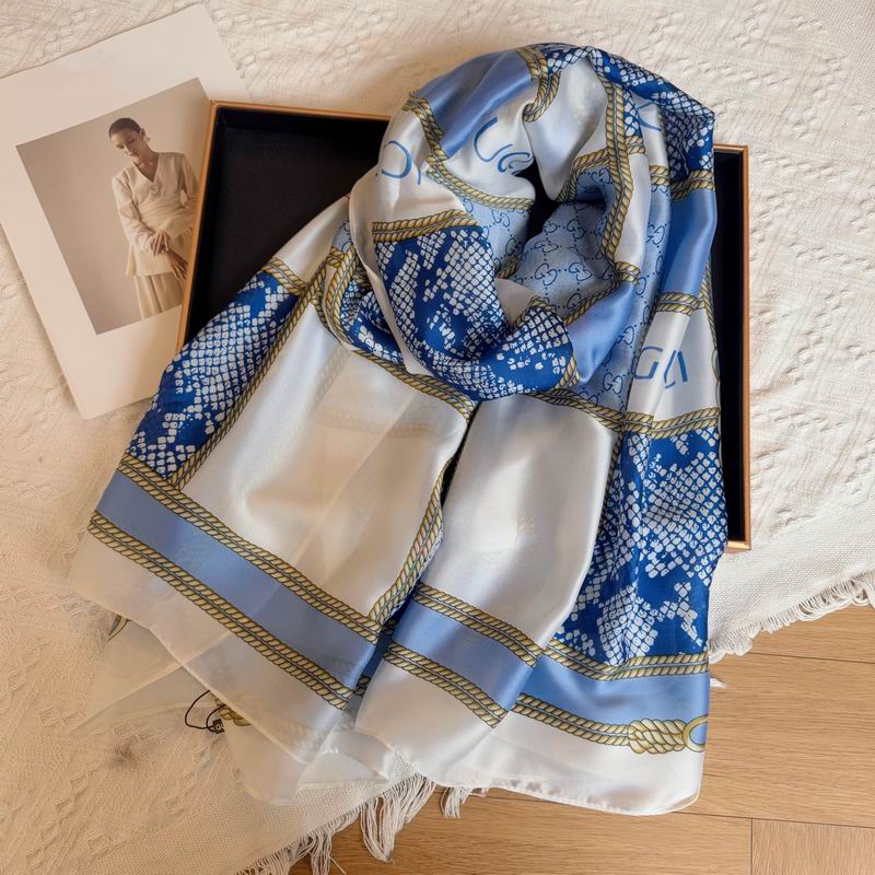 Gucci silk scarf 90-180cm E26 (2)