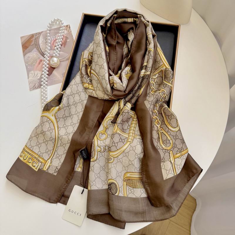 Gucci silk scarf 90-180cm E53 (24)