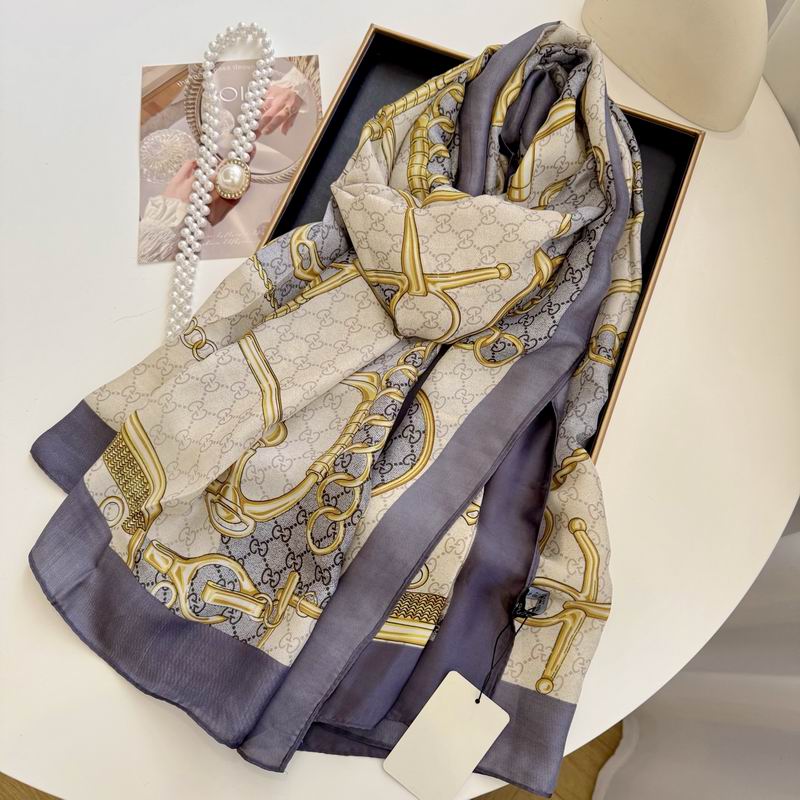 Gucci silk scarf 90-180cm E53 (3)