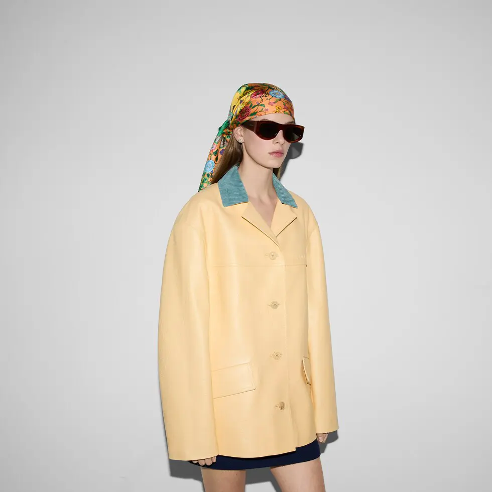 Gucci silk scarf 90X90cm E13 (12)