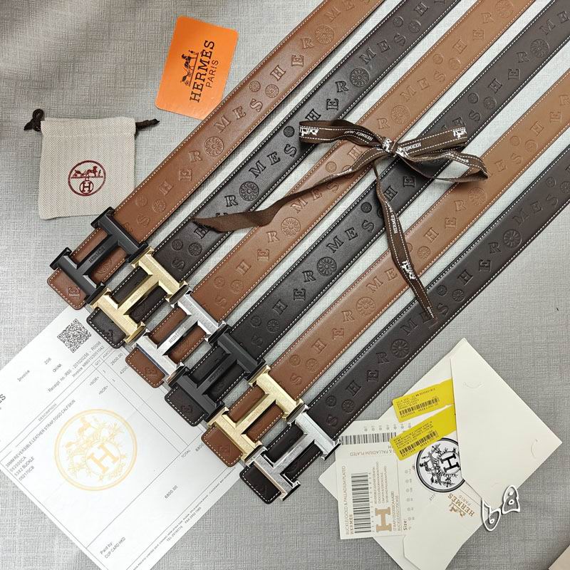 Hermes belt 38mmX90-125cm lb  (19)