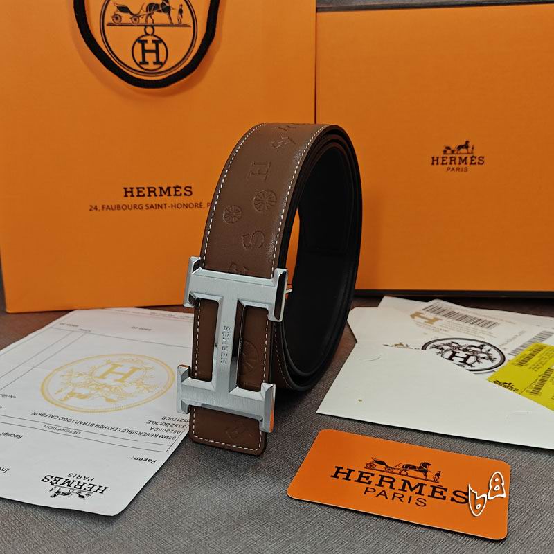 Hermes belt 38mmX90-125cm lb  (5)