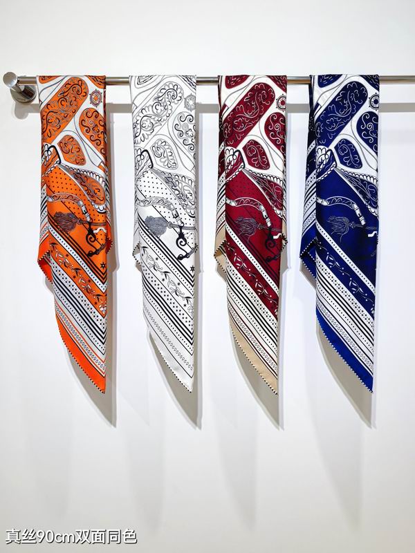 Hermes silk Scarf 90X90cm E04 (10)