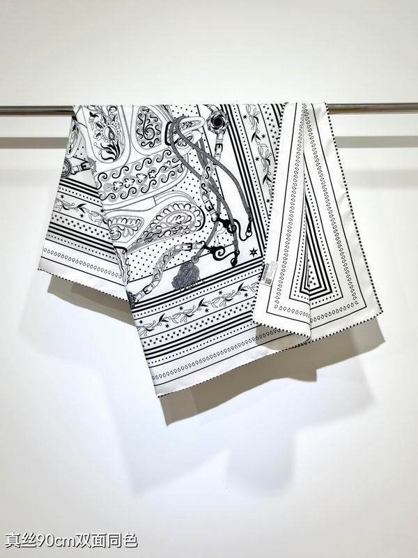Hermes silk Scarf 90X90cm E04 (12)