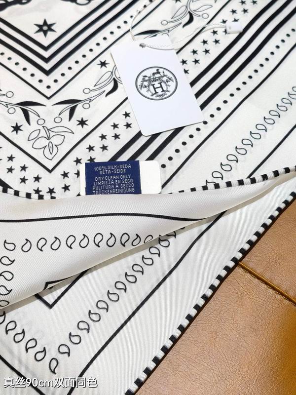 Hermes silk Scarf 90X90cm E04 (14)