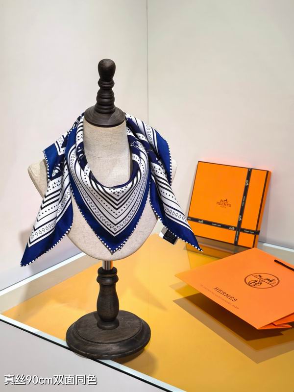 Hermes silk Scarf 90X90cm E04 (2)