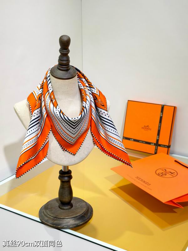 Hermes silk Scarf 90X90cm E04 (29)
