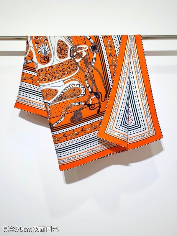Hermes silk Scarf 90X90cm E04 (30)