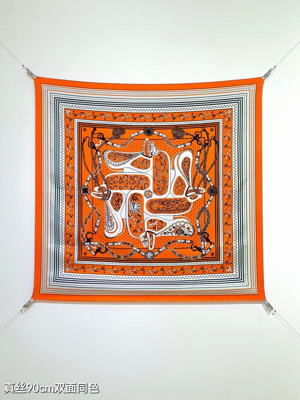 Hermes silk Scarf 90X90cm E04 (35)