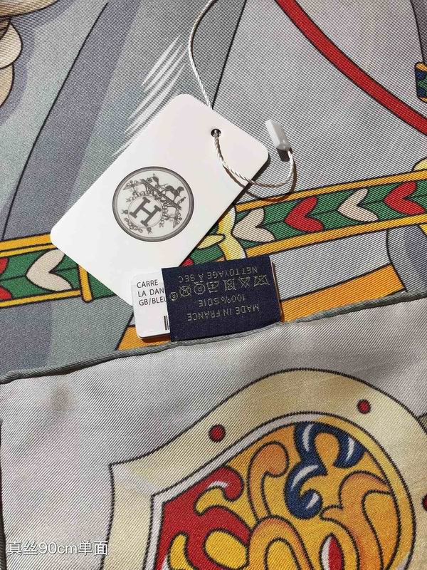 Hermes silk Scarf 90X90cm E40 (10)