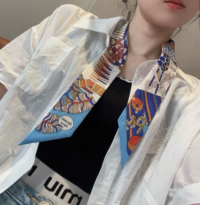 Hermes silk ribbon hm (154)