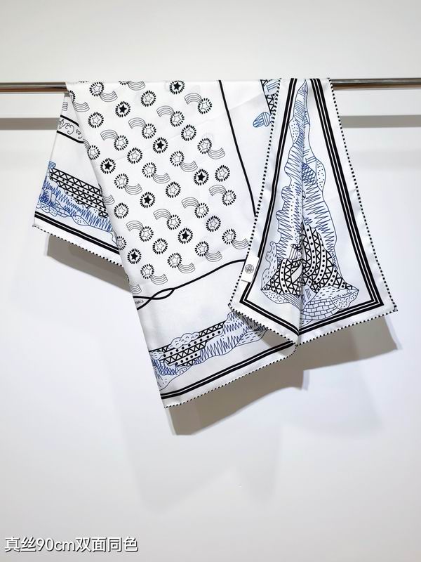 Hermes silk scarf 90X90cm E02 (28)