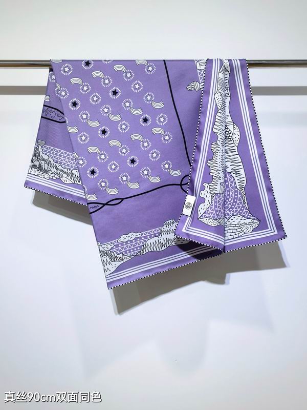 Hermes silk scarf 90X90cm E02 (4)