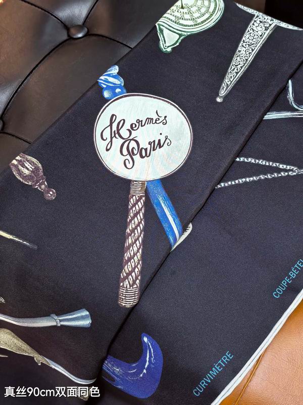 Hermes silk scarf 90X90cm E05 (25)
