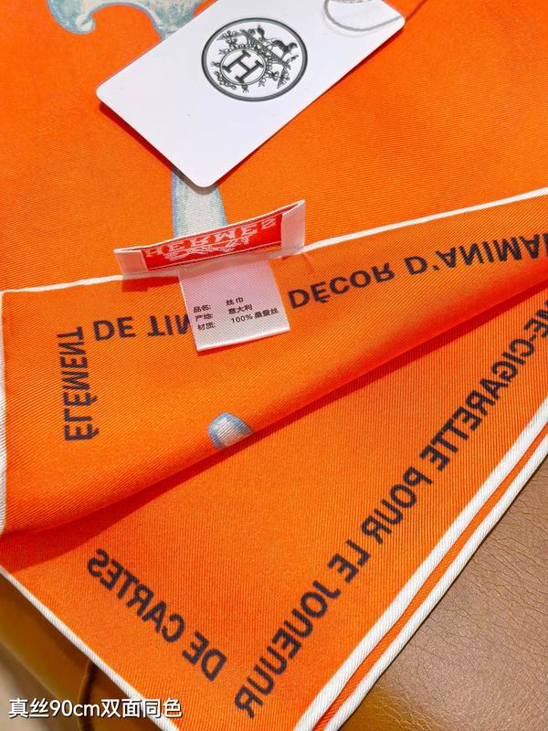 Hermes silk scarf 90X90cm E05 (4)