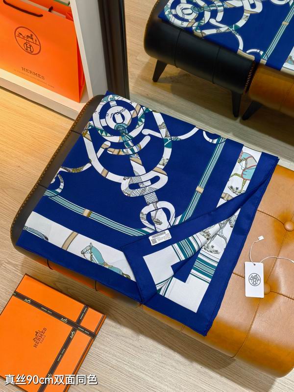 Hermes silk scarf 90X90cm E18 (2)
