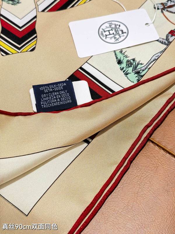 Hermes silk scarf 90X90cm E18 (35)