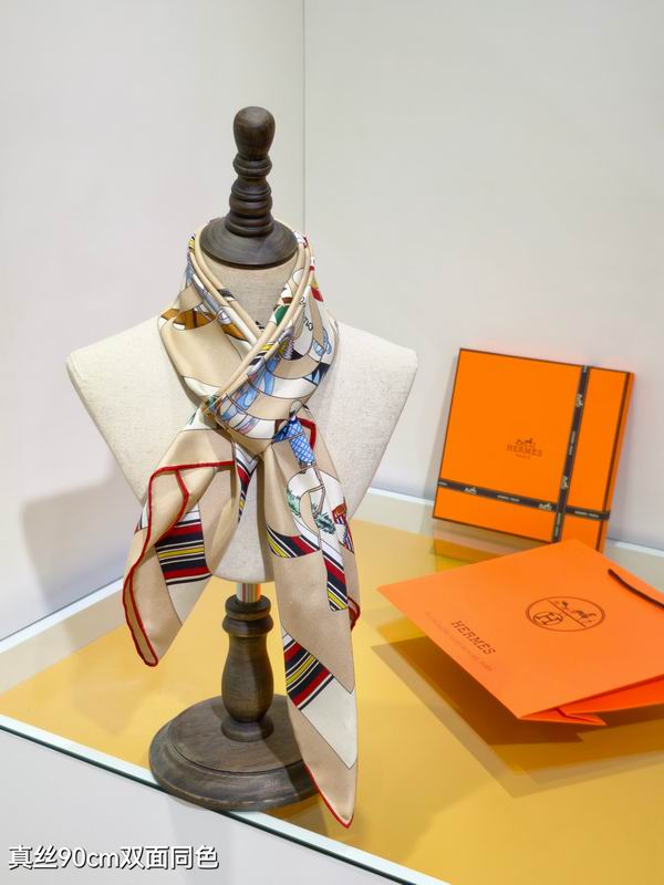 Hermes silk scarf 90X90cm E18 (38)