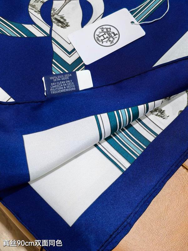 Hermes silk scarf 90X90cm E18 (5)