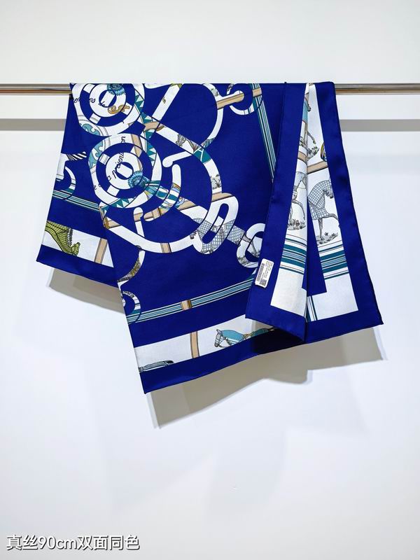 Hermes silk scarf 90X90cm E18 (6)
