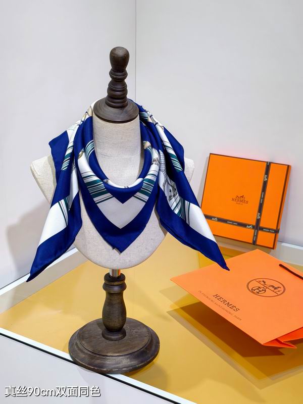 Hermes silk scarf 90X90cm E18 (7)