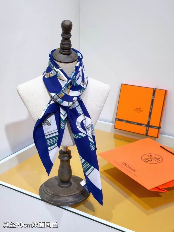 Hermes silk scarf 90X90cm E18 (8)