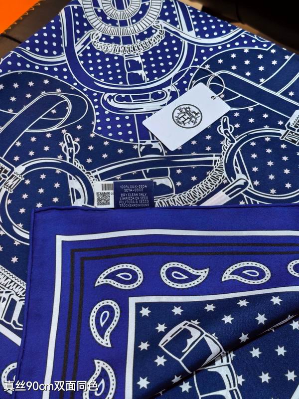 Hermes silk scarf 90X90cm E48 (14)