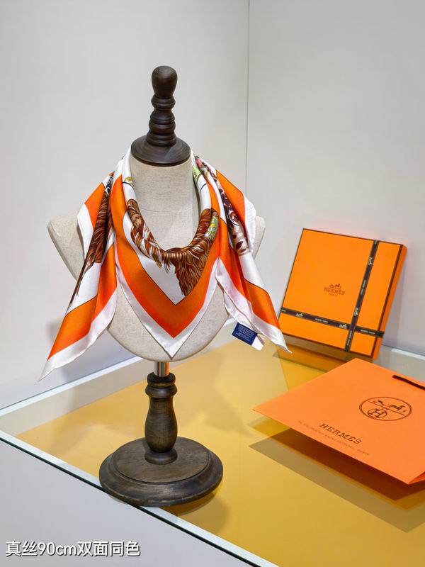 Hermes silk scarf 90X90cm E68 (29)