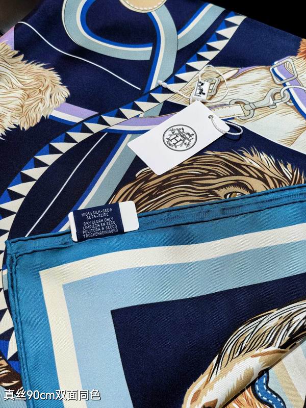 Hermes silk scarf 90X90cm E68 (4)
