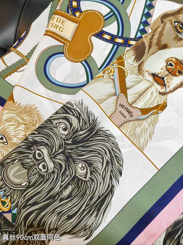 Hermes silk scarf 90X90cm E68 (41)