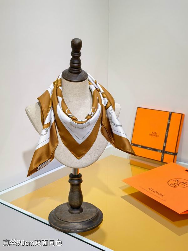 Hermes silk scarf 90X90cm E69 (10)