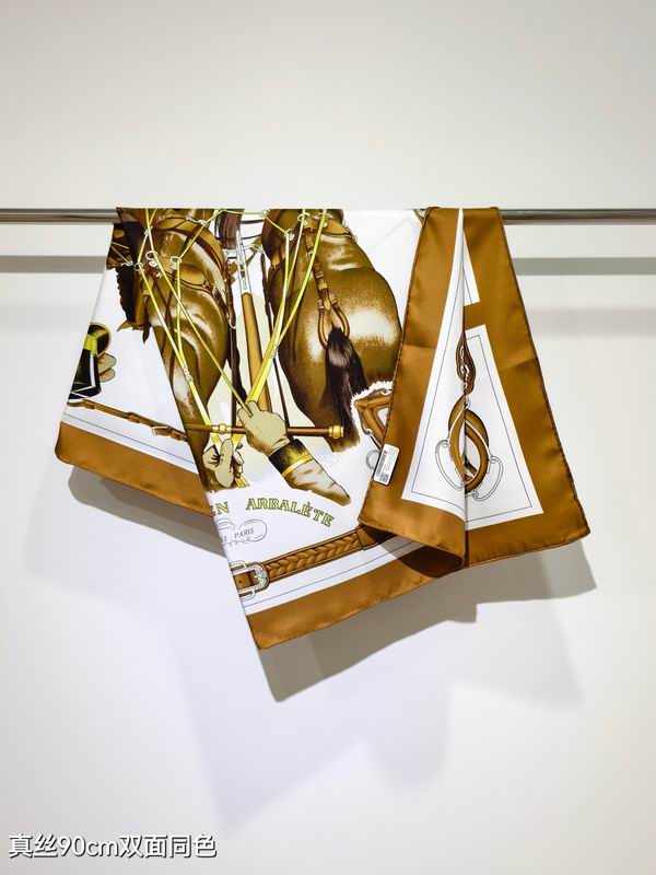 Hermes silk scarf 90X90cm E69 (11)