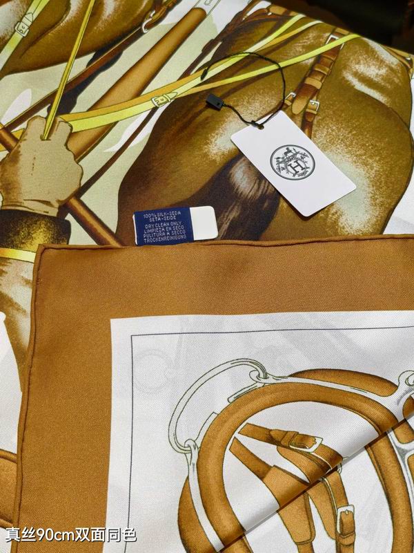 Hermes silk scarf 90X90cm E69 (13)