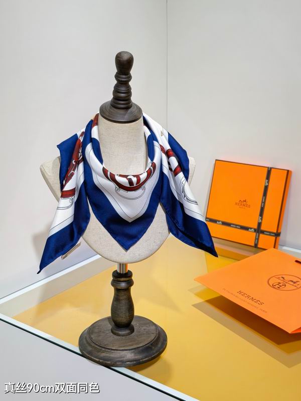 Hermes silk scarf 90X90cm E69 (2)