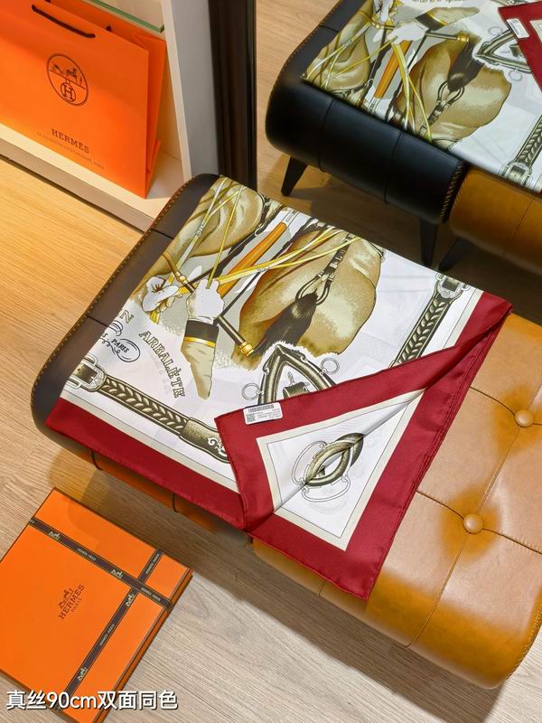 Hermes silk scarf 90X90cm E69 (30)