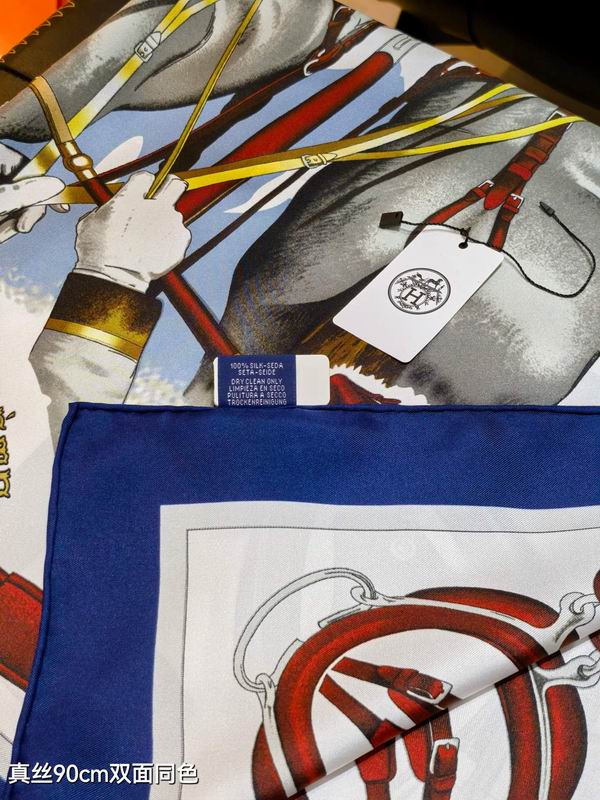 Hermes silk scarf 90X90cm E69 (5)