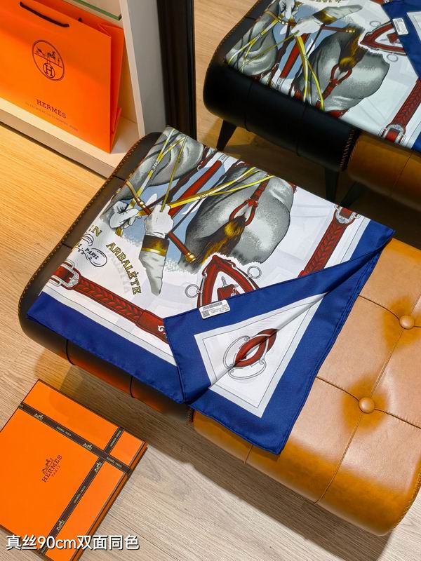 Hermes silk scarf 90X90cm E69 (7)