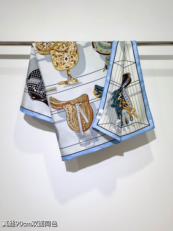 Hermes silk scarf 90X90cm E70 (20)