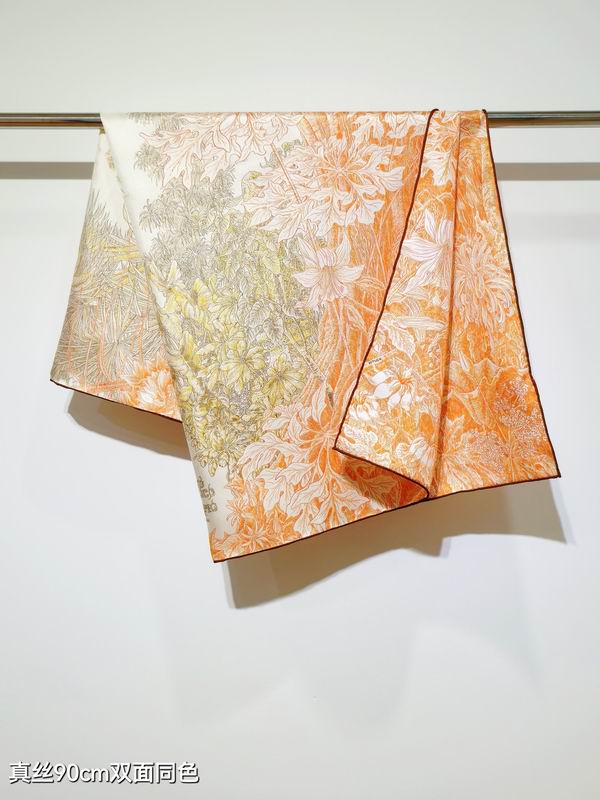 Hermes silk scarf 90X90cm E76 (10)
