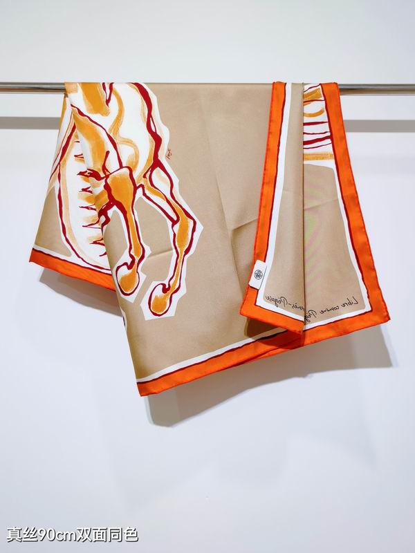Hermes silk scarf 90X90cm E77 (23)