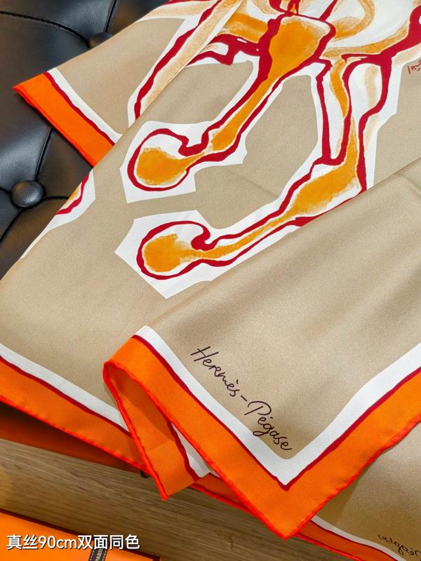 Hermes silk scarf 90X90cm E77 (25)