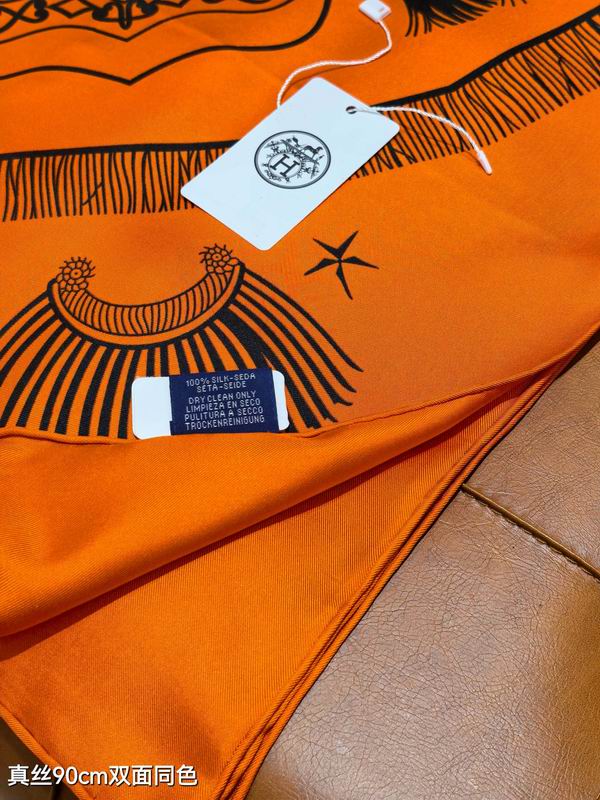Hermes silk scarf 90X90cm E82 (28)